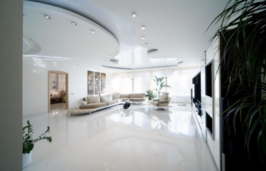 Двухуровневый натяжные потолки 4